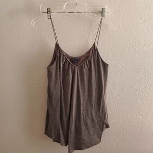 Gray Flowy Spaghetti Strap